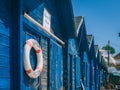 Typical fisherman's wooden houses in Olhos de Agua