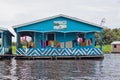 Typical Floating House in Manaus Brazil