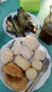 typical food of palembang city pempek dan otak-otak