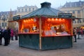 A typical stall in Christmas market Vienna, Austria. Royalty Free Stock Photo