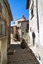 Typical foreshortening of a central italy village