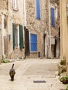 Typical French alley Royalty Free Stock Photo