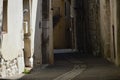 Typical french narrow street Royalty Free Stock Photo