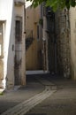 Typical french narrow street Royalty Free Stock Photo