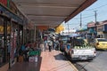 Typical fruits and vegetables street stall in david panama