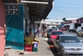 Typical fruits and vegetables street stall in david panama