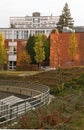 Typical functionalism buildings in Zlin, Czech republic