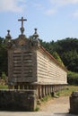 Typical Galician granary. Royalty Free Stock Photo