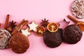 Typical German Gingerbreads such as Lebkuchen and Aachener Printen Royalty Free Stock Photo