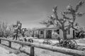 Typical Ghost Town in California - MOJAVE CA, USA - MARCH 29, 2019