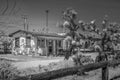 Typical Ghost Town in California - MOJAVE CA, USA - MARCH 29, 2019