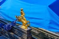 Typical golden horse on a gondola