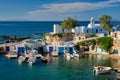 Mandrakia village in Milos island, Greece Royalty Free Stock Photo