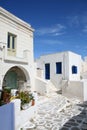 Typical greek island homes - Paros Island, Greece Royalty Free Stock Photo