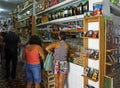 Typical grocery store at Municipal Market in Sao Joao del Rei, Brazil