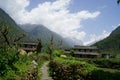 Chaura village from Kaski Pokhara  Nepal Royalty Free Stock Photo