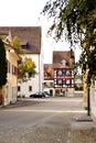 Typical half timbered swiss house in Bremgarten, canton Aargau, Switzerland