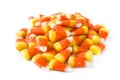 Typical halloween candy corn isolated Royalty Free Stock Photo