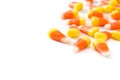 Typical halloween candy corn isolated Royalty Free Stock Photo