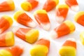 Typical halloween candy corn isolated Royalty Free Stock Photo