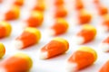 Typical halloween candy corn pattern isolated Royalty Free Stock Photo