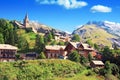 Mountain village of Huez en Oisans.