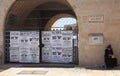 Typical Haredim Posters and a Beggar