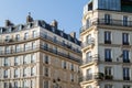 Typical Haussmann building in Paris. Royalty Free Stock Photo