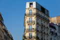 Typical Haussmann building in Paris. Royalty Free Stock Photo