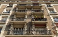 Typical Haussmann building in Paris.