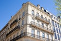 Typical Haussmann building in Paris street Royalty Free Stock Photo