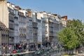 Typical Haussmann buildings along the Seine river in Paris