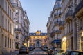 Typical Haussmann buildings with Senate in background in Paris Royalty Free Stock Photo