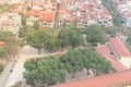 Typical high school in residential neighborhood near downtown Hanoi, Vietnam