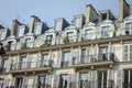 Typical Charming Parisian Facades, Paris, May 2014 Royalty Free Stock Photo