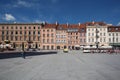Typical historical buildings in royal castle square, Warsaw, Polan
