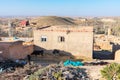 Home in a Rural Village in Midelt Morocco with Cows and a Donkey Royalty Free Stock Photo