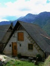 Typical house of the Aragonese Pyrennes Royalty Free Stock Photo