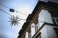 Typical house architecture detail in the city of Freiburg im Breisgau Royalty Free Stock Photo