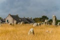 Typical house in the Carnac Alignments, Brittany Region. France