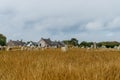 Typical house in the Carnac Alignments, Brittany Region. France