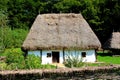 Typical house in Romanian Peasant Museum in Dumbrava Sibiului, Transylvania Royalty Free Stock Photo