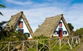 Typical house of Santana, Madeira, Portugal,