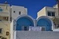 Typical house on Santorini Island, Greece Royalty Free Stock Photo
