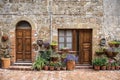 Typical house of Sovana, medieval village of Tuscany