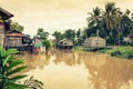 Typical House on the Tonle sap lake, Cambodia. Royalty Free Stock Photo