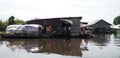 Typical House on the Tonle sap lake Royalty Free Stock Photo