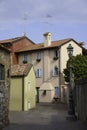 Typical houses of Caorle, in Venice province Royalty Free Stock Photo