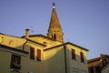 Typical houses of Caorle, in Venice province Royalty Free Stock Photo