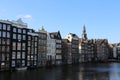 The typical houses of the city of Amsterdam Royalty Free Stock Photo